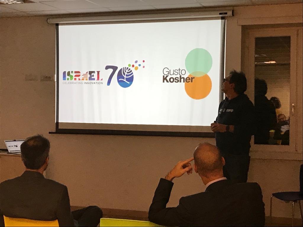 AmbSachs's tweet photo. Terminata la conferenza “ #Foodtech and #Food Safety from the Startup Nation” a @Sbootcamp, una delle iniziative in programma per l’edizione 2018 di @GustoKosher. Un evento estremamente interessante in cui Jonathan Sierra, ceo di @yaroktt https://t.co/g3UrdMDKHv