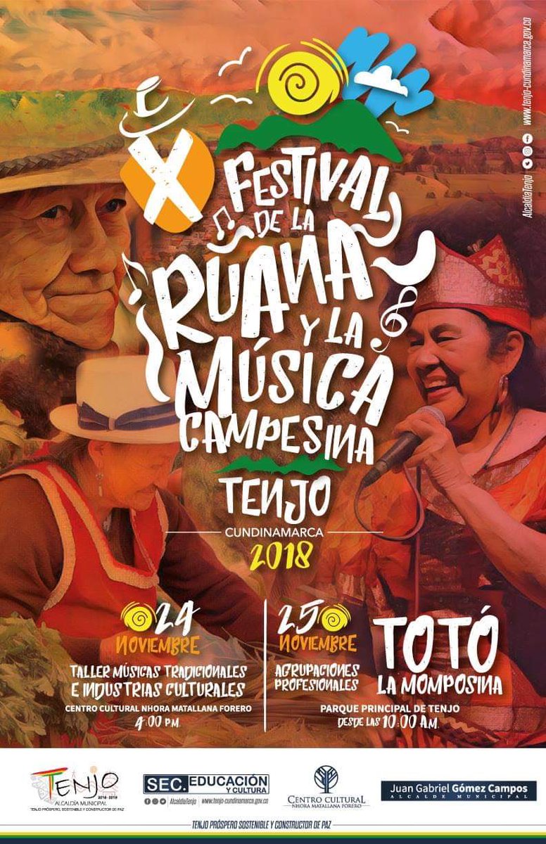 Próximo concierto en Tenjo domingo 25 de Noviembre no se lo pierda.