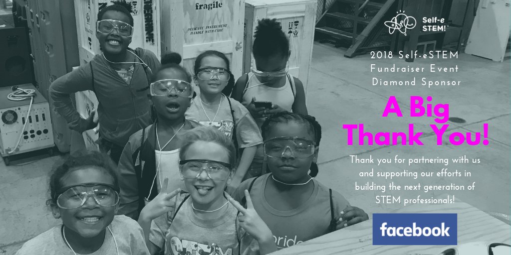 selfestemorg's tweet photo. During this season of thanks, we want to take a moment to thank @facebook for their support! With their contribution, we were able to provide activities and opportunities for more than 150 girls to explore STEM careers. #Selfesteming #STEMmode #Self-eSTEM #GivingTuesday https://t.co/FrTBRYjbyf