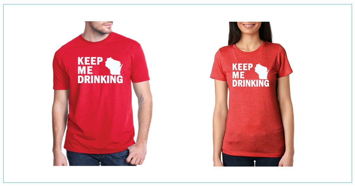 keepmedrinking's tweet photo. Wisconsin t-shirts are on sale. https://t.co/cCTJJOFzuF #wisconsin #onwisconsin #drinkingshirt https://t.co/8V0P6hl6ya