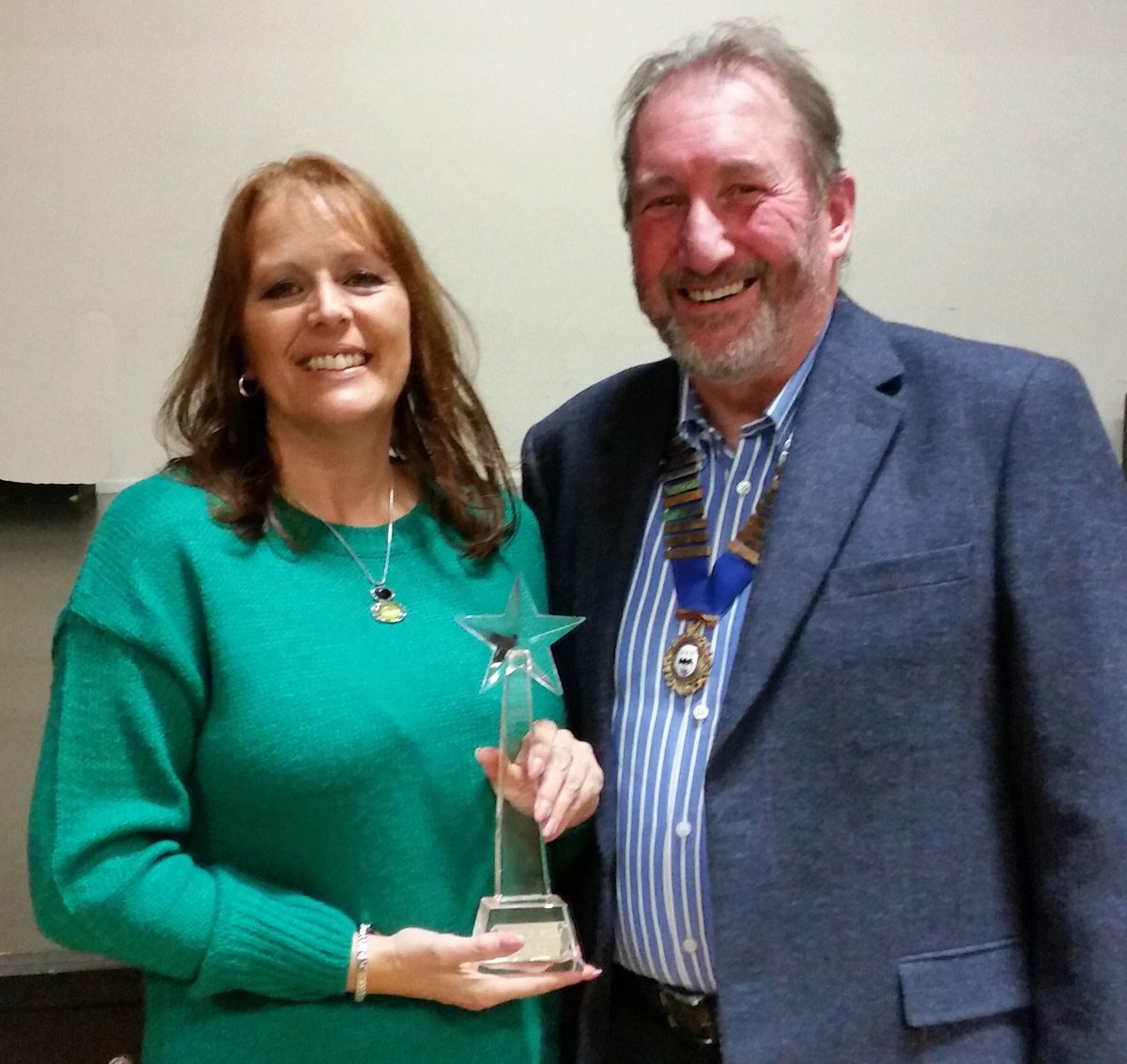 SpotlightsMTS's tweet photo. It was great to see a good turnout for our AGM last night.
The Pauline Holt award for outstanding contributions off-stage was given to Elaine Cox. The Star Achievement award was presented to Rachel Kilpatrick.
Our new Life Members are Suzanne McDonald, John Allwright &amp; Andy Steel https://t.co/p7zQgGYM8t