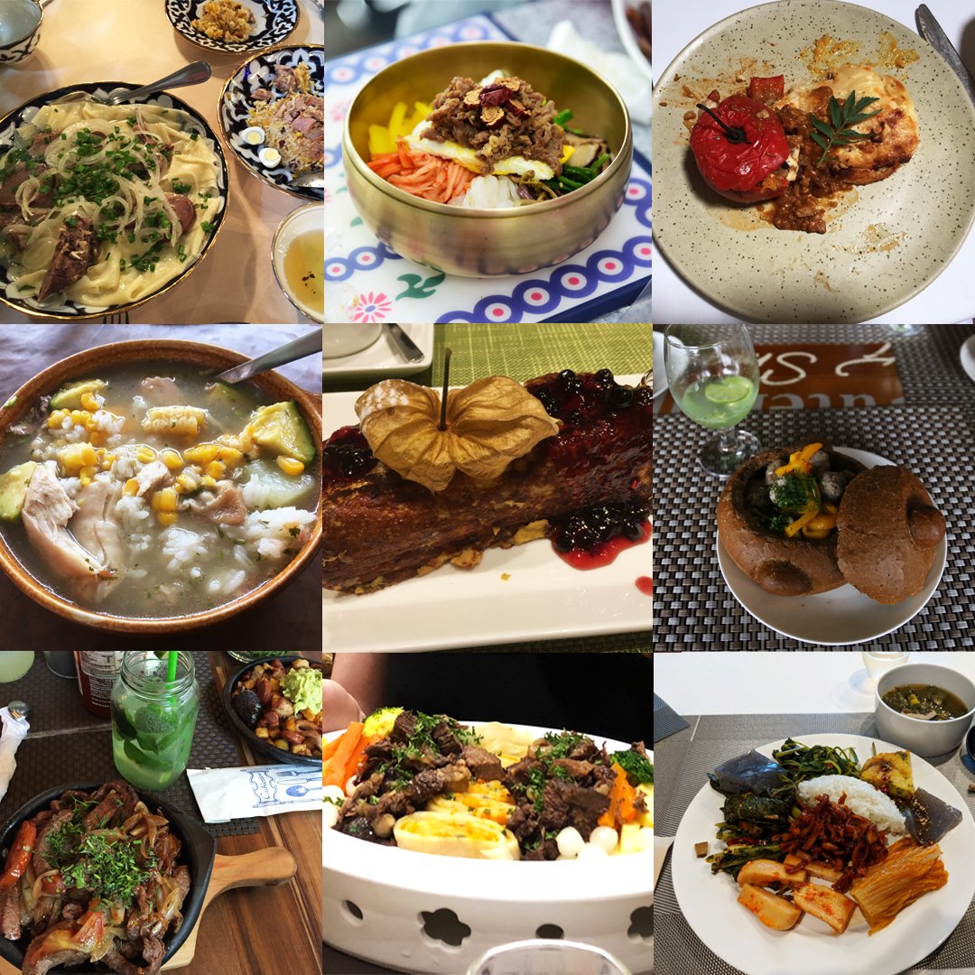 Happy Thanksgiving from DMUSA to all of our friends around the world! We are thankful for 7 fruitful seasons of cultural exchange through dance.
As we prepare in the USA for our Thanksgiving meal we remember the amazing cuisine we got to eat around the globe in season 7!  🌎 🍴