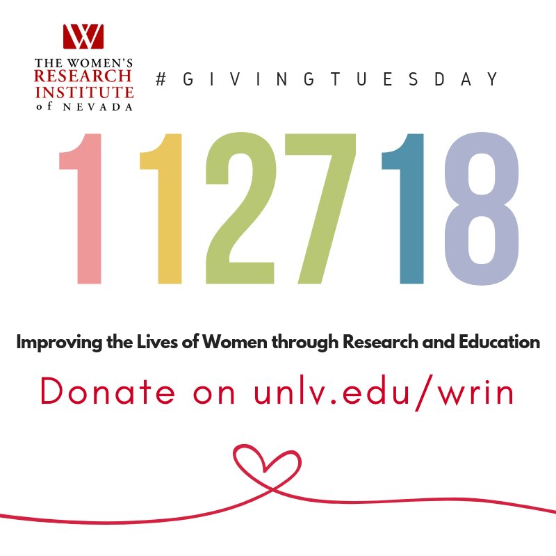 wrinunlv's tweet photo. Save the date friends! #GivingTuesday #GivingBack #genderequity https://t.co/gs0dtAnCvr