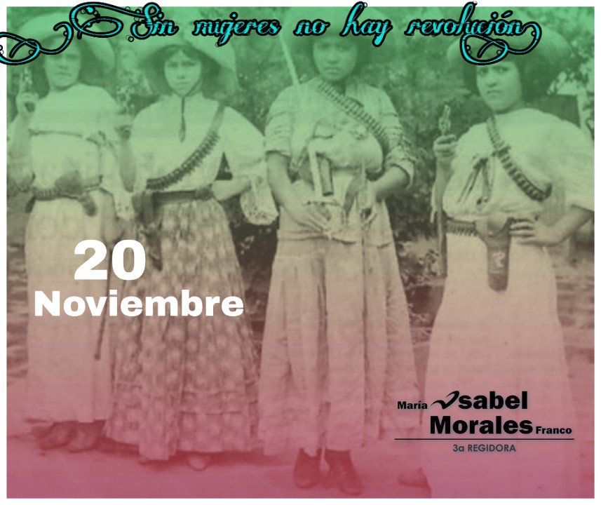 IsaMorales_3's tweet photo. La Revolución Mexicana se inició el 20 de noviembre de 1910. Este era un levantamiento contra el entonces presidente Porfirio Díaz y estuvo encabezado por Francisco Madero. El objetivo inicial era luchar contra el orden establecido. #IsaMorales #TerceraRegiduria https://t.co/THPKWZIKNM