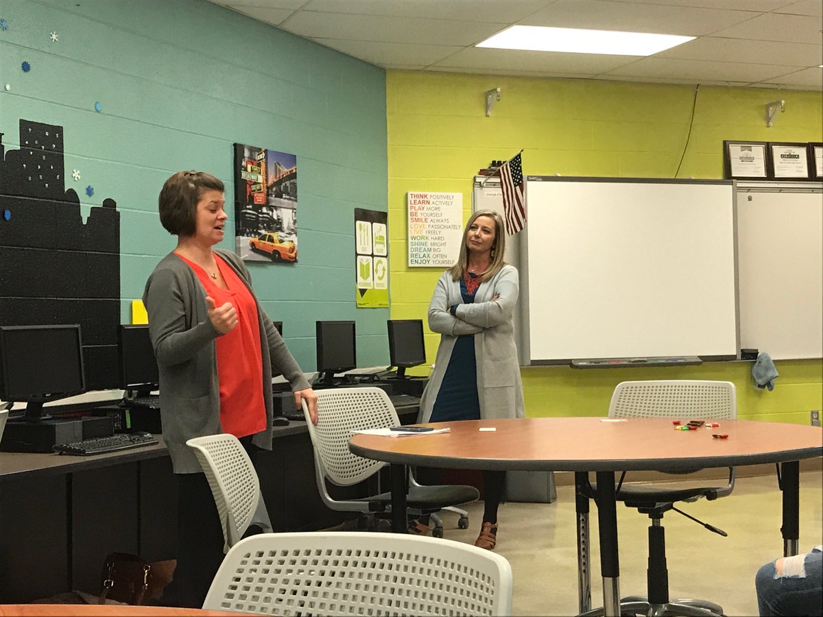 nkguidance's tweet photo. Thank you NK residents Sheila Farley (Crown Talent Resource Specialist) and Krista Hoge (IT specialist) for presenting today. #WelcomeBack2018 https://t.co/stZISMHrIv