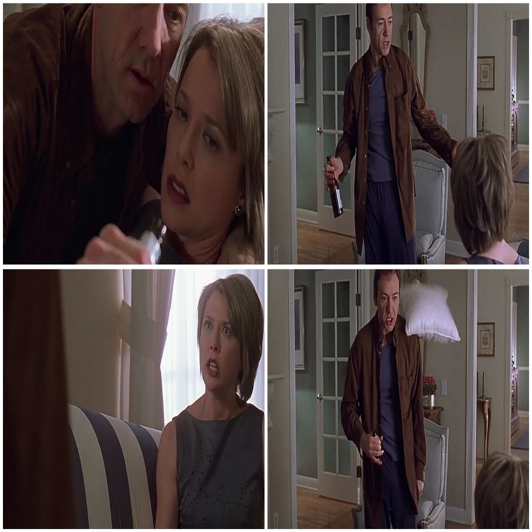 Carolyn Burnham: Lester, you're going to spill beer on the couch. #AmericanBeauty