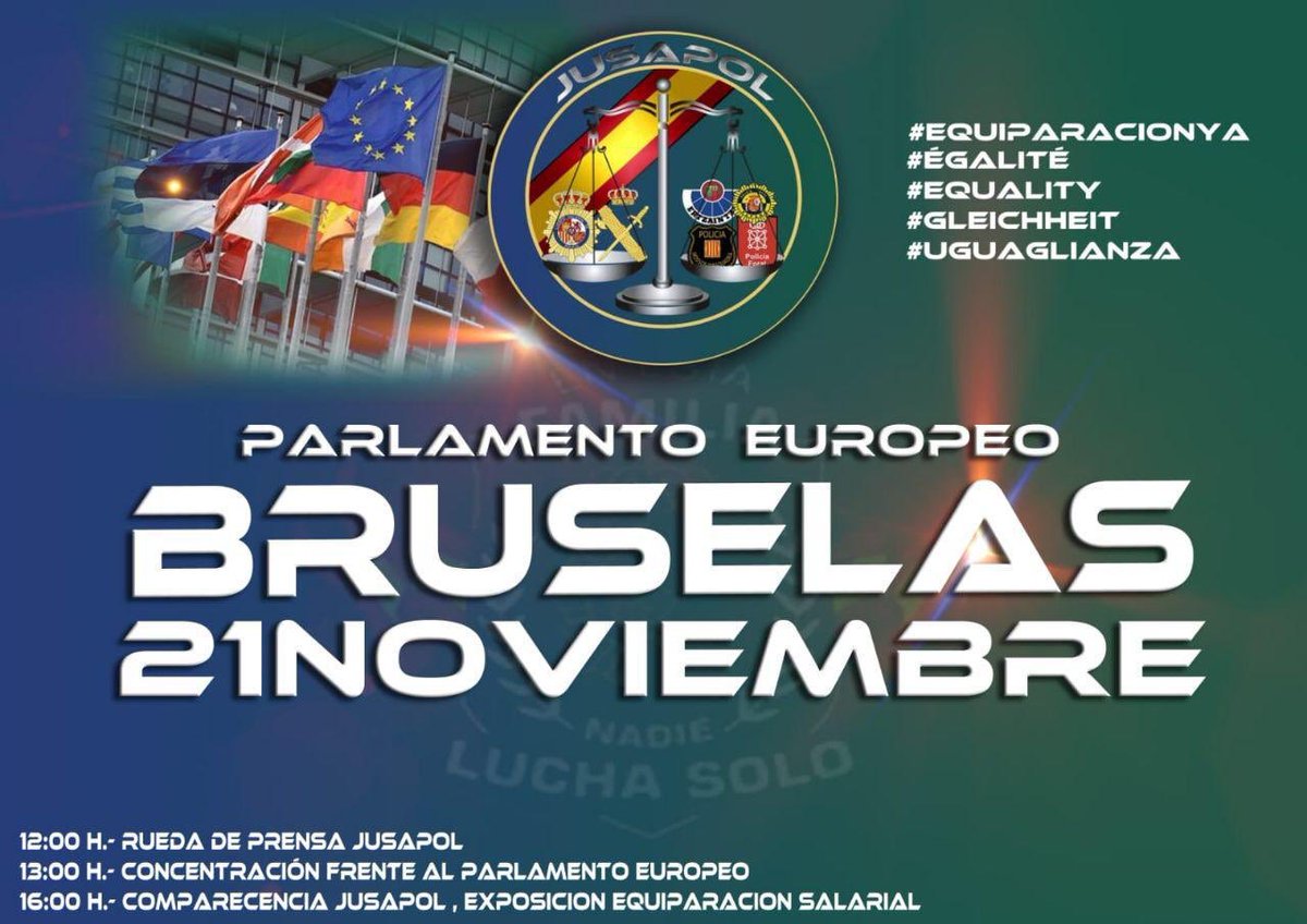 jusapolgranada's tweet photo. #EquiparacionYa
#ILPJusapoL
#BrusselsJusapol21N
@jusapol @dailytelegraph
@thetimes
@BBCBreaking
@BBCWorld
@Telegraph
@guardian
@cnni
@Channel4News
@itvnews @repubblica
@corriere
@LaStampa
@MediasetTgcom24
@SkyTG24
@sole24ore
@RaiUno @BILD
@welt
@berlinerzeitung
@SZ
@merkur_de https://t.co/z7tFDj5cWT