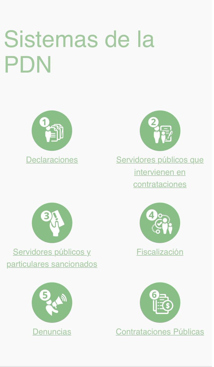OIC_UACAM's tweet photo. 6 Sistemas Integran la #PDN del #SNA:
1. Declaraciones Patrimoniales
2. Servidores públicos y contrataciones
3. Servidores públicos y particulares sancionados
4. Fiscalización
5. Denuncias
6. Contrataciones Públicas
#InteligenciaDeDatosAnticorrupción
👉🏻 https://t.co/9cp0bftzIO https://t.co/yx2x8WrWD9
