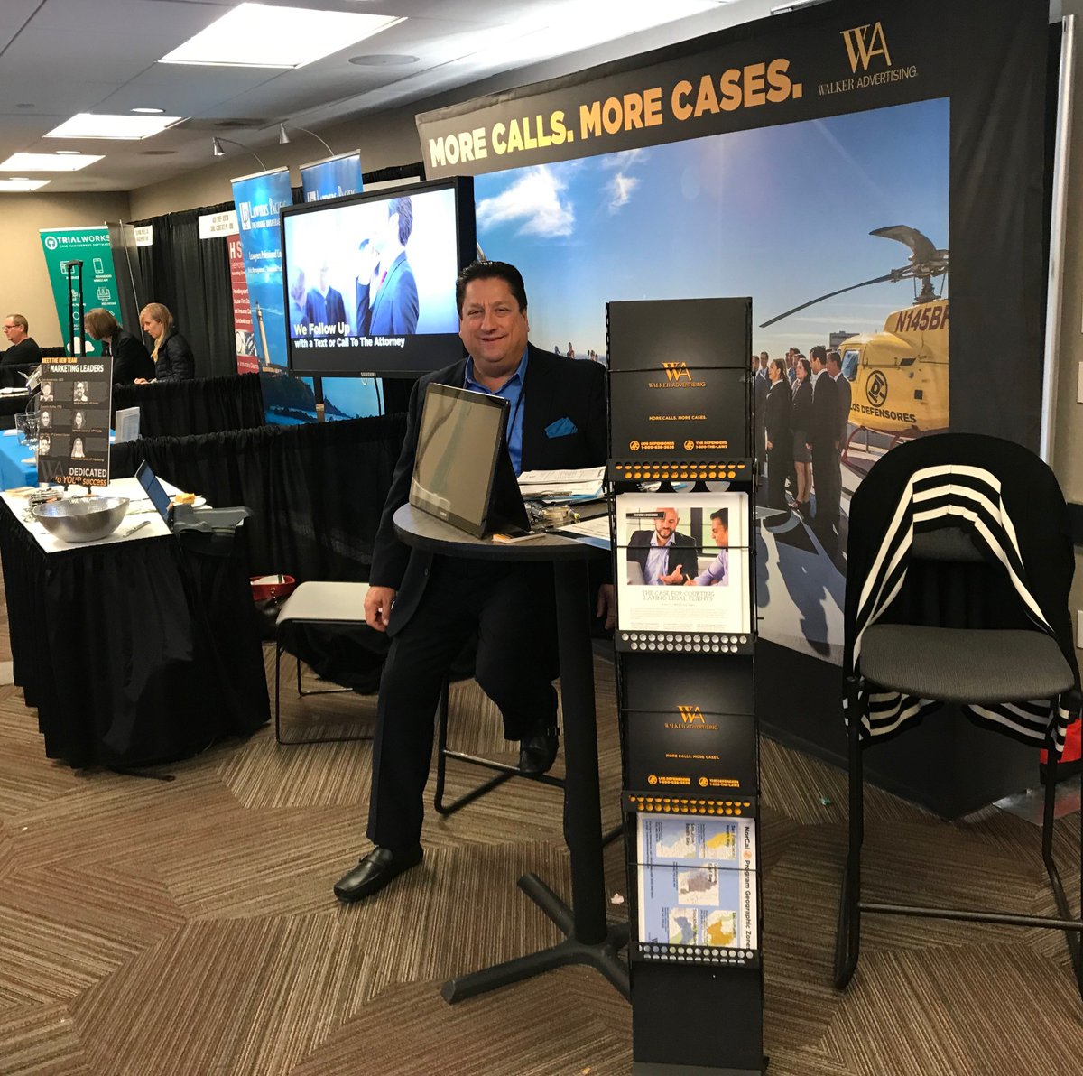 We had a great time with you all this weekend at the CAOC Convention (in smoky San Francisco). Have a safe and happy Thanksgiving! (Greg Genson, Sr. Business Consultant, pictured at our booth) #LegalMarketing #CAOC walkeradvertising.com