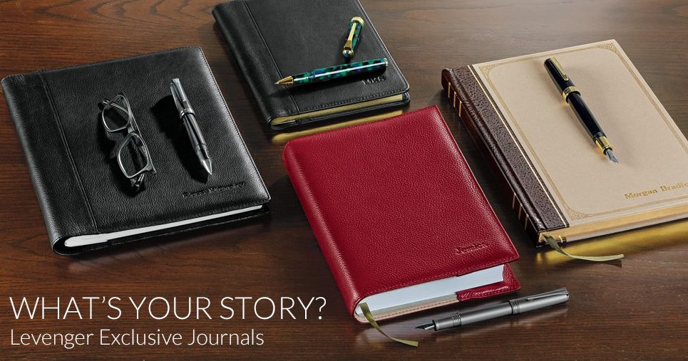Levenger's tweet photo. What's Your Story? 📖
From recording treasured memories to planning your next novel, our notebooks make perfect gifts for your loved ones. 
For the best stationery visit https://t.co/rhXiAMtZjw

#Levenger #digitaldetox #5yearjournal #Diary #Journal #Writer #stationery https://t.co/cC1alIo8cA