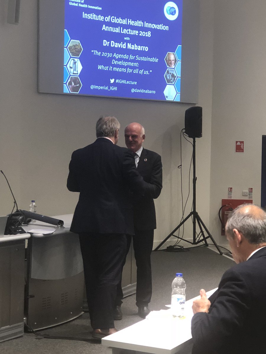Imperial_IGHI's tweet photo. Thank you to @davidnabarro for a talk full of many lessons to take away for our future. #IGHILecture https://t.co/XSVRCCfFDM