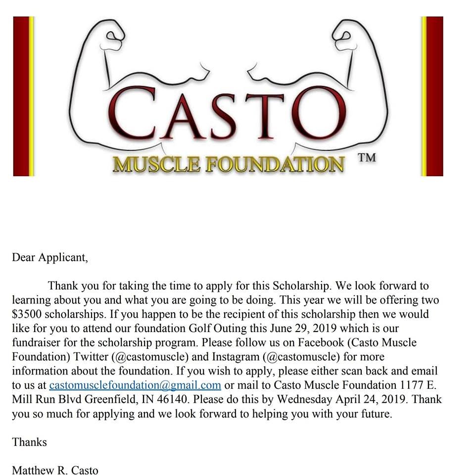 AccessCheer's tweet image. In the SPIRIT of Being Thankful, Please Share &amp;amp; Support This Wonderful Foundation #itsokay

The 2019 Jason J. Casto Scholarship is available. Please check out online at castomusclefoundation.com