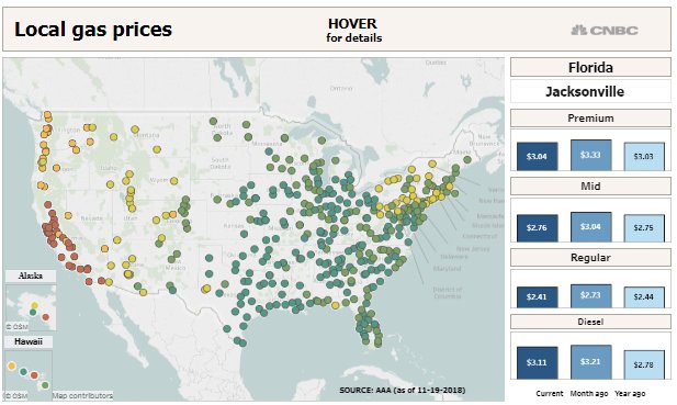 johnwschoen's tweet photo. Driving to Grandma's house for Thanksgiving?  Here's where gasoline prices are lowest this weekend. https://t.co/MA9n6tQXVP https://t.co/9gLEmCqQjP