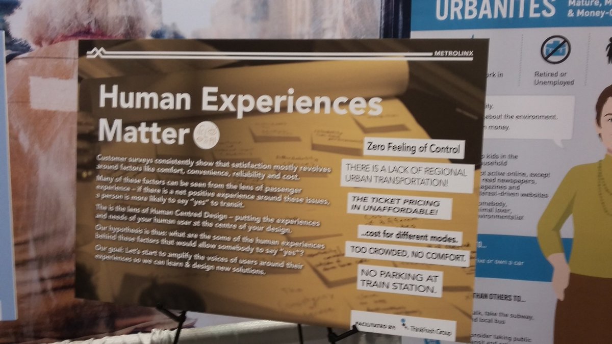 htamTO's tweet photo. Lots of fun helping make the #RIDEolution workshop and conference panels come to life! Drop by the @Metrolinx booth before 3pm to see the ideas we came up with! Let's get more human experience design into #transit planning! #CUTAyyz @canadiantransit #transitshow https://t.co/6qYWK0jl5p