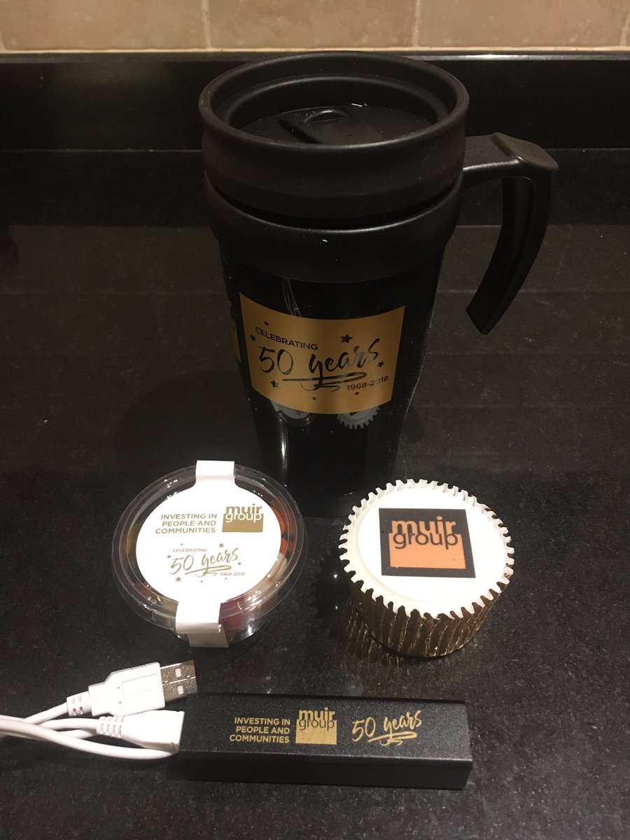 SamS_Halton's tweet photo. Seriously awesome and classy @MuirGroupHA #swag from our staff conference today #Muir50 https://t.co/HXuY8eaRxR