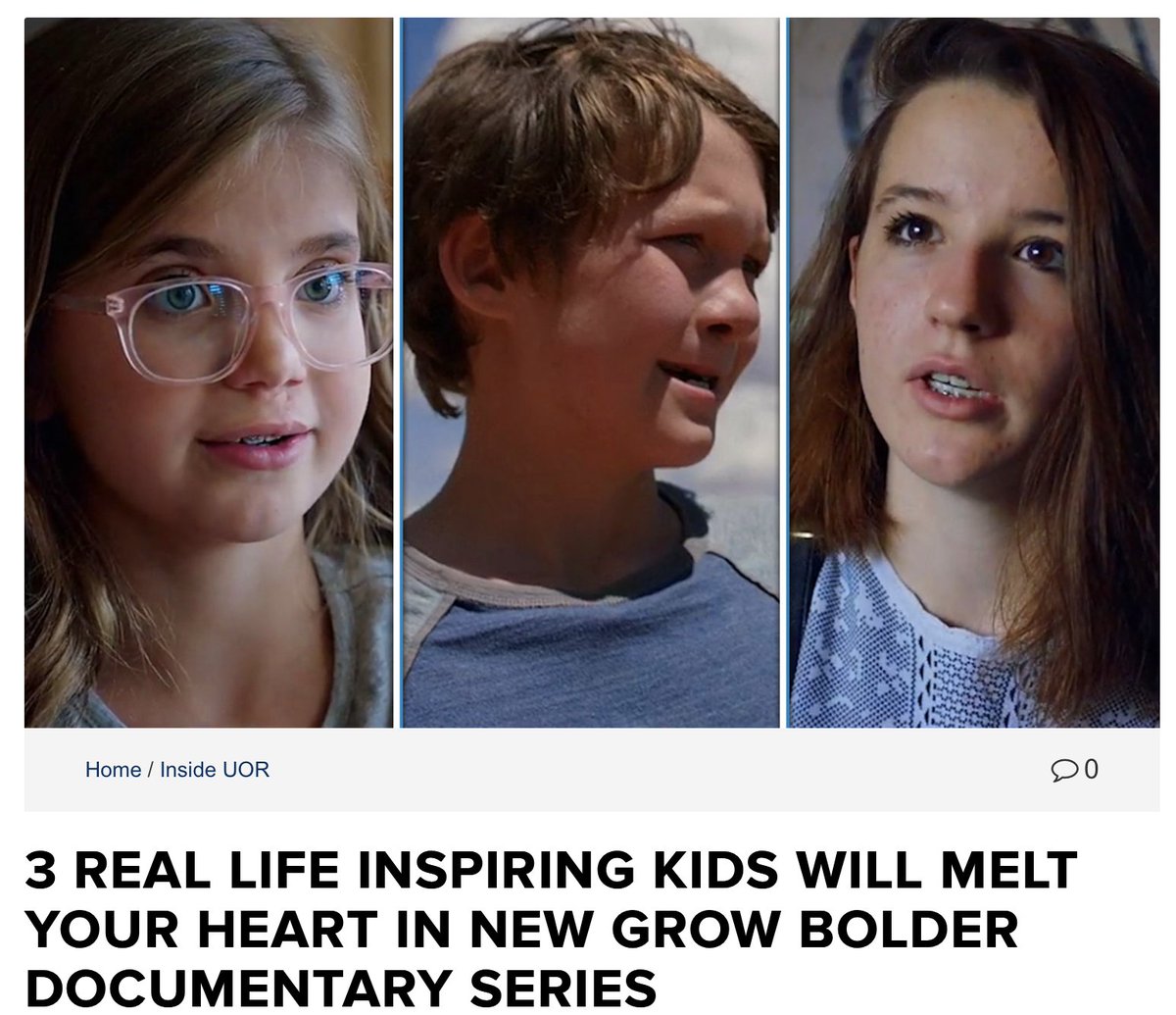 bjpurcell's tweet photo. https://t.co/AmSueZ6Y2O     

Theme parks aren’t just a place to go on rides. They are a place to Grow Bolder. This unexpected docu-series for Universal Parks sets out to 
shine a light on kids out there that are doing just that.
#GrowBolder
#Universal Orlando Resort https://t.co/L5EvfMjw1y