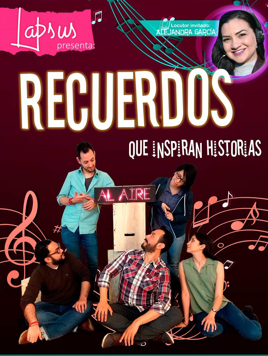 LapsusColectivo's tweet photo. Mañana @AGM_locutora nos acompañará en la cabina de #REcuerdos. @ContigoAmerica a las 8 pm. ¡Te esperamos! 

#impro #comedia #teatro #radio https://t.co/mfpNhZdExs