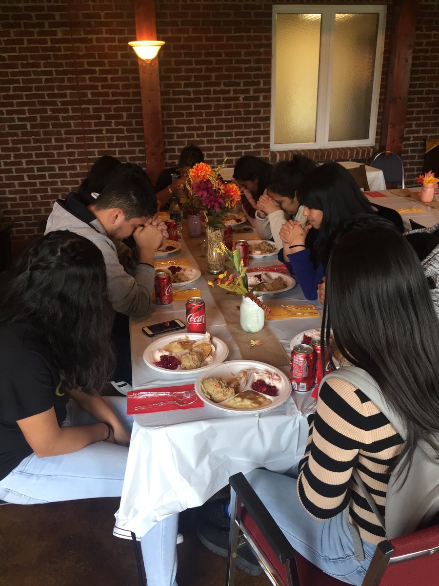 Smyrna High, Blackman High and Stewart’s Creek High Schools English language learners pause to express thanks