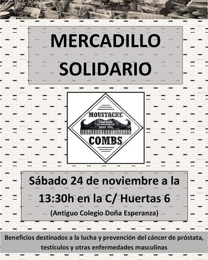 ¿Te has quedado con ganas de más después de este fin de semana? Recuerda que el sábado a las 13:30h en la C/ Huertas 6, celebramos nuestro mercadillo solidario. ¡No faltes! #movemberespaña #moustachecombs #moustache #valladolid #lagunaaldia #lagunadeduero #movember #market