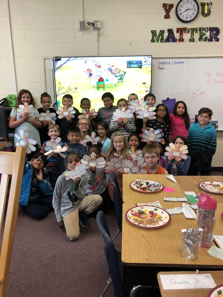 MrsGordon_WHES's tweet photo. Best lesson to learn from Charlie Brown... it doesn’t matter what’s on the table, but who is around it. So thankful for these kiddos🤗 https://t.co/kObJd7oFWp