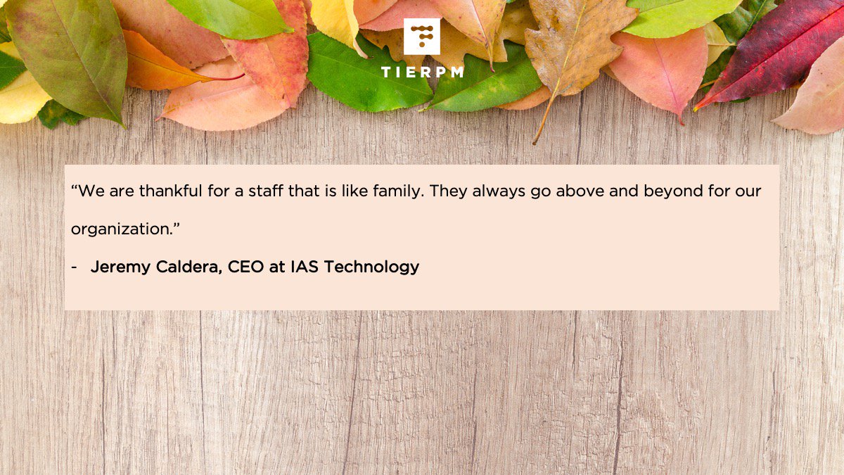 𝗝𝗲𝗿𝗲𝗺𝘆 𝗖𝗮𝗹𝗱𝗲𝗿𝗮, 𝗖𝗘𝗢 𝗮𝘁 𝗜𝗔𝗦 𝗧𝗲𝗰𝗵𝗻𝗼𝗹𝗼𝗴𝘆 
<a href="/jeremy_caldera/">Jeremy Caldera</a> <a href="/IAS_technology/">IAS Technology</a> 
#AVTweeps #Thankful thoughts #ThanksgivingWeek