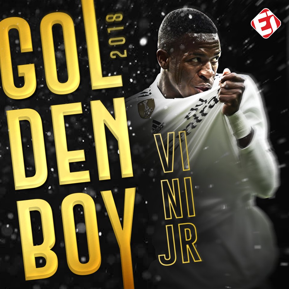 TNTSportsBR's tweet photo. TEM QUE RESPEITAR! @vini11Oficial é um dos finalistas ao prêmio Golden Boy 2018, troféu dado pelo jornal italiano Tuttosport ao melhor jogador sub-21 do planeta. Justin Kluivert, De Ligt, Alexander-Arnold e Cutrone são os outros indicados. Será que o brasileiro leva? https://t.co/Hjoe6WmnnV