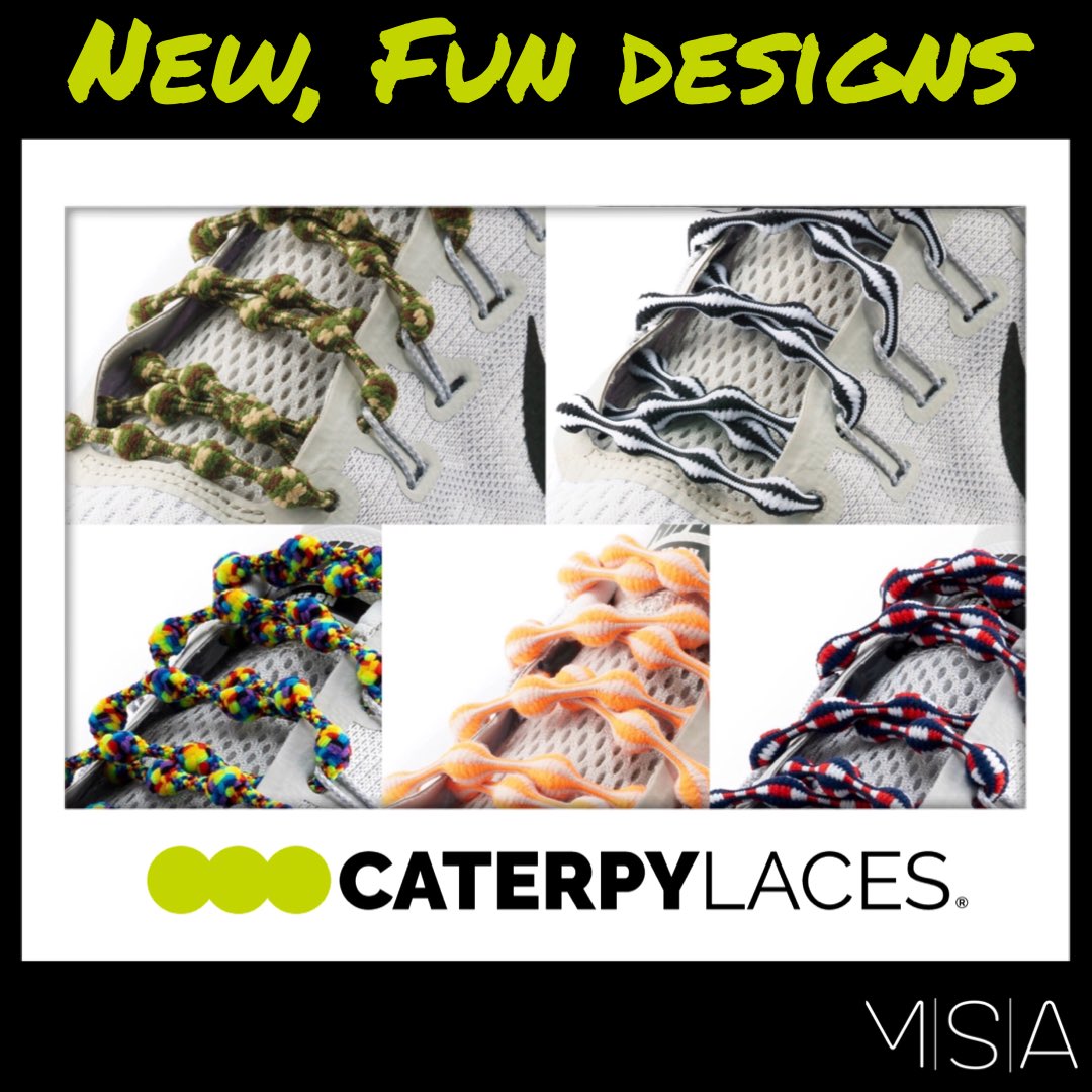 multisportreps's tweet photo. Check out these fun new designs from @caterpylaces 👟 add some color and convenience to your customer’s shoes by getting Caterpy Laces in your store today!
______________________
#multisportarsenal #caterpylaces #shoes #rep #fitness #design https://t.co/lhplqqo9m7