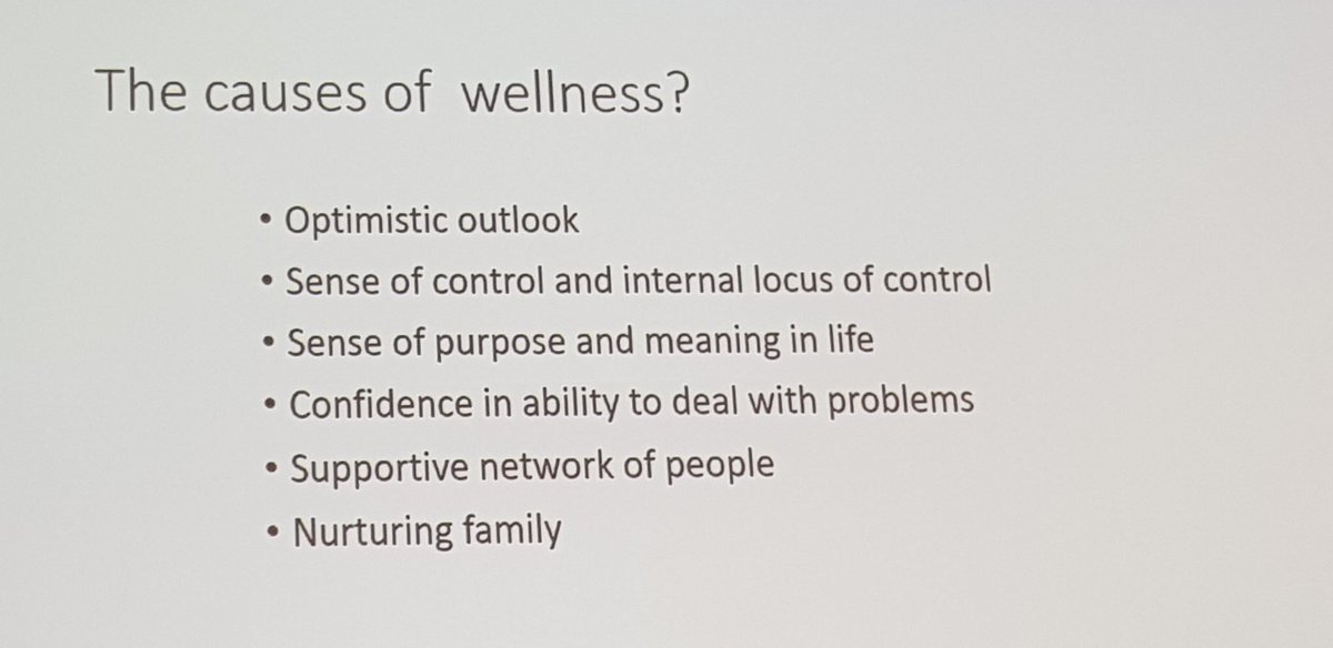 CraftyBird's tweet photo. Lots to reflect on from today's @VHSComms conference #GetThePic18 - I think this was my favourite slide of the day from Sir Harry Burns - challenging us to focus on these 'causes of wellness' https://t.co/1pkxe4hPcy