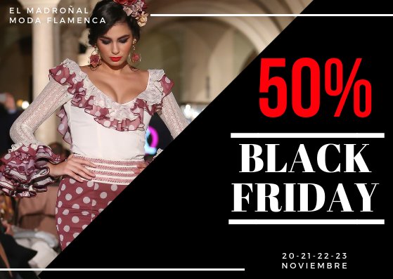 modasmadronal's tweet photo. .#BLACKFRIDAY  
50% de Descuento en #ModaFlamenca
.
El Madroñal Moda Flamenca 
Calle Río de la Plata 1 
959 154 735 
#Huelva  
.
#trajesdeflamenca https://t.co/EEZ9fT2O01