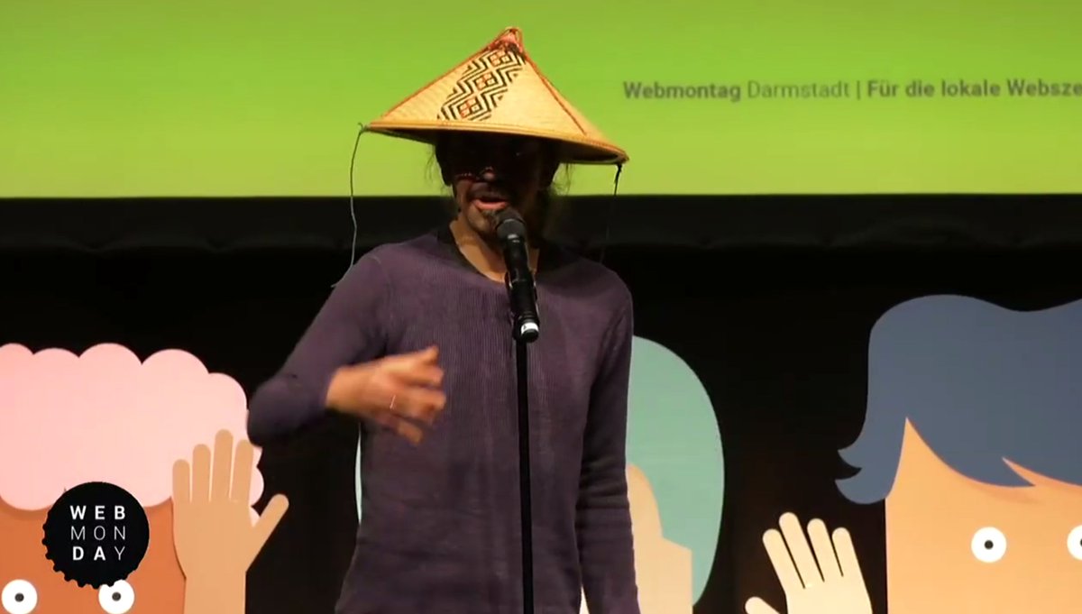 "Glaubt daran unsterblich zu sein und lasst euch davon überraschen".
Der Künstler Axel Röthemeyer auf dem #Webmontag in Darmstadt. #wemoda #wedida