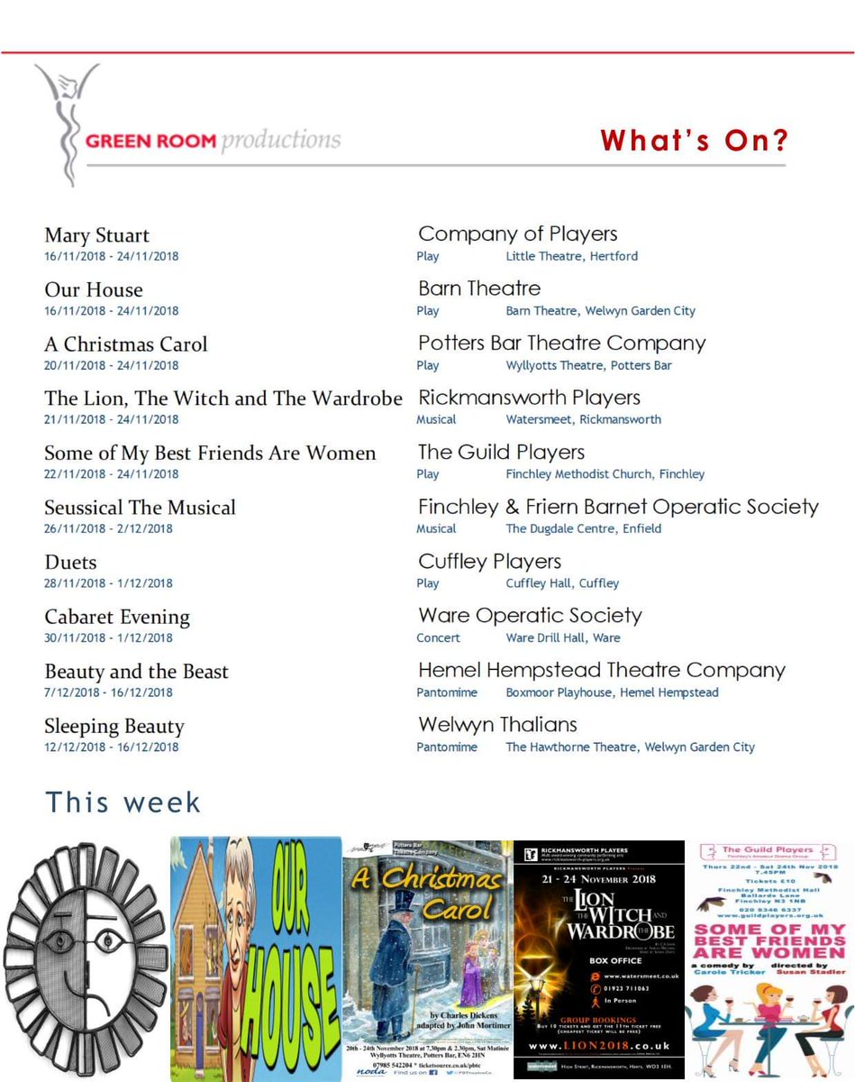 GreenRoom52's tweet image. What's on? #supportlocaltheatre