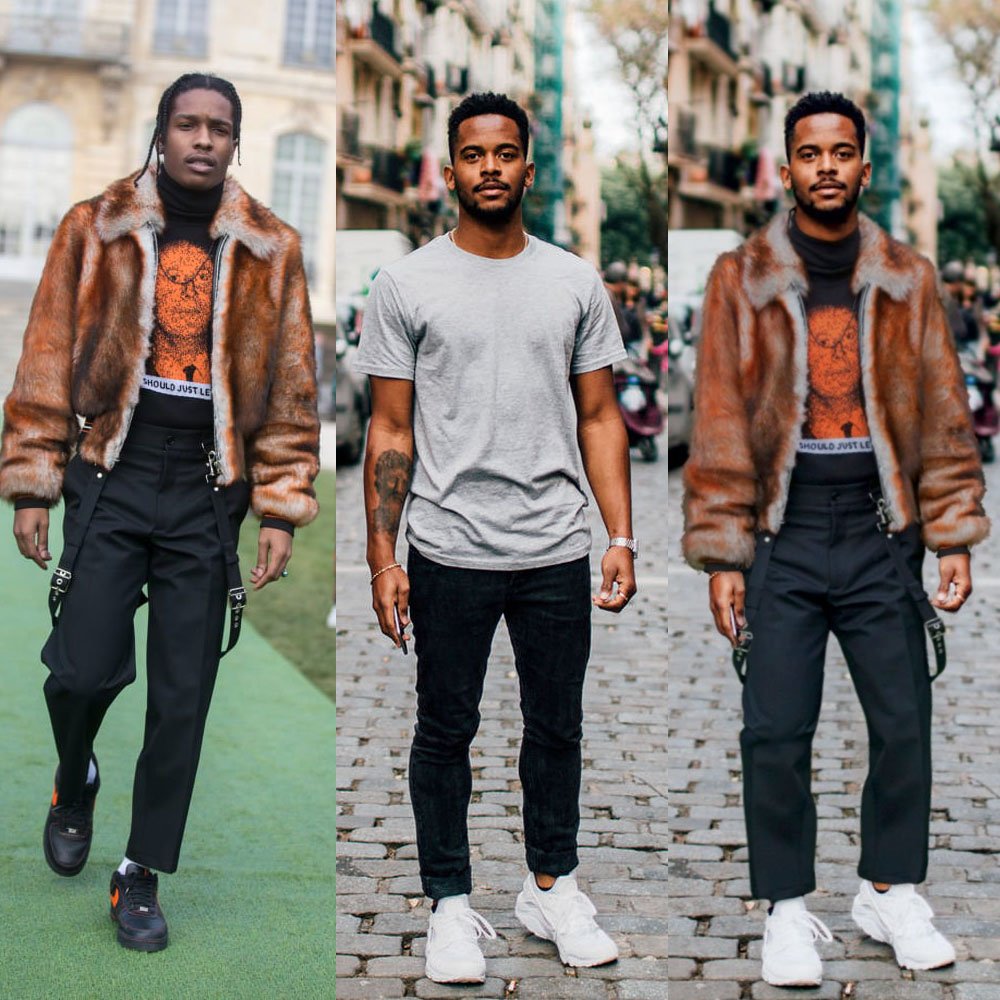 tryforma's tweet image. Stealing @asaprocky's look for the cold weather. #whoworeitbetter? #celebritystyle #lookoftheday #wearanything #ootdmen #virtualcloset