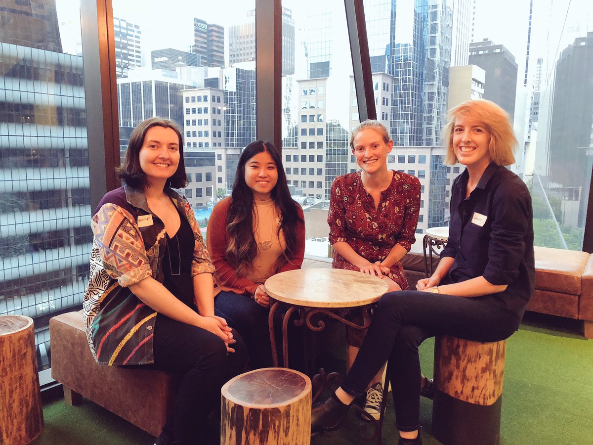 Smiles all round post talks from our four first time speakers Simone, Ever, Millie and Chrissy at #LTUXMelb Ignite Talk series. Nice work ladies! 🤩🙌