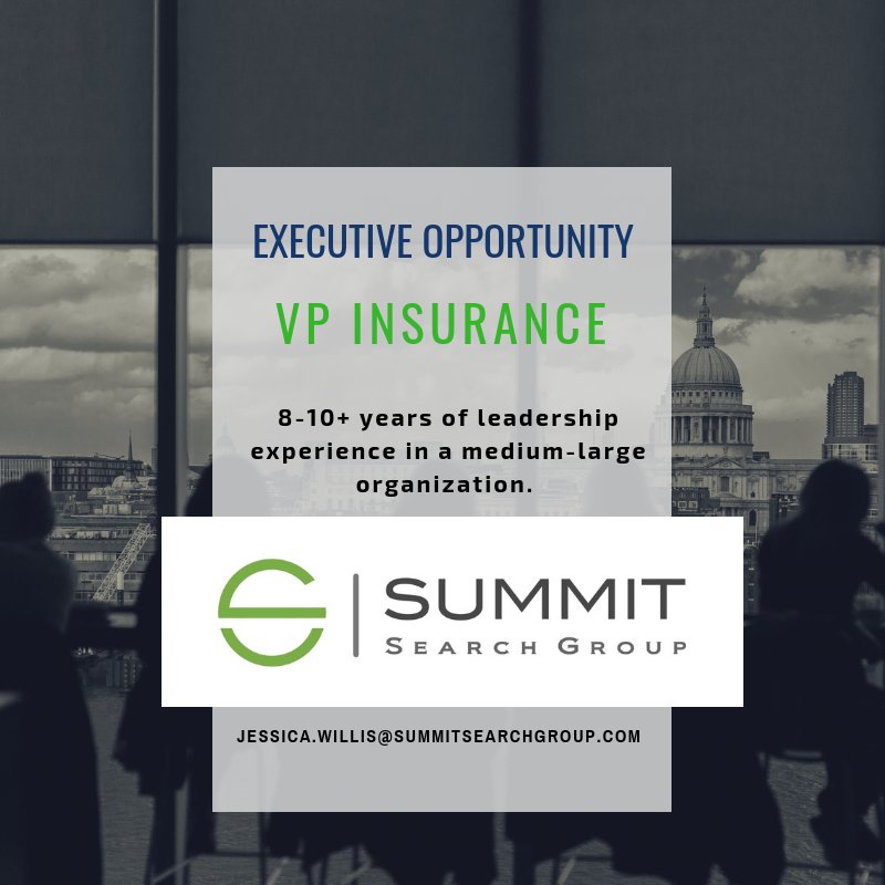 jesskwillis's tweet photo. FANTASTIC NEW EXECUTIVE OPPORTUNITY | VP INSURANCE |
#executive #careeropportunity #vpinsurance #vp #winnipeg #manitoba #summitsearchgroup #finance #insurance #jobs #executive recruitment
https://t.co/2bf54CtERg https://t.co/Y1Ilp1r8OC