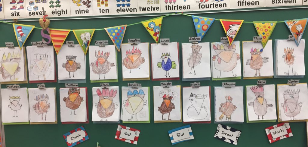 Mrs_Scarpulla's tweet photo. Young artists at work today! Turkey 🦃 directed drawings! #Scarpulla2ndGrade #GCPride https://t.co/Ffd4tjBmON