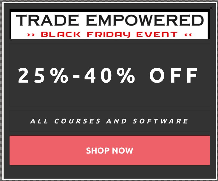 TradeEmpowered's tweet photo. Watch our Black Friday Training Series...then take advantage of amazing savings!  https://t.co/vR0IvkQrH4 https://t.co/VkxpjVo2Hq
