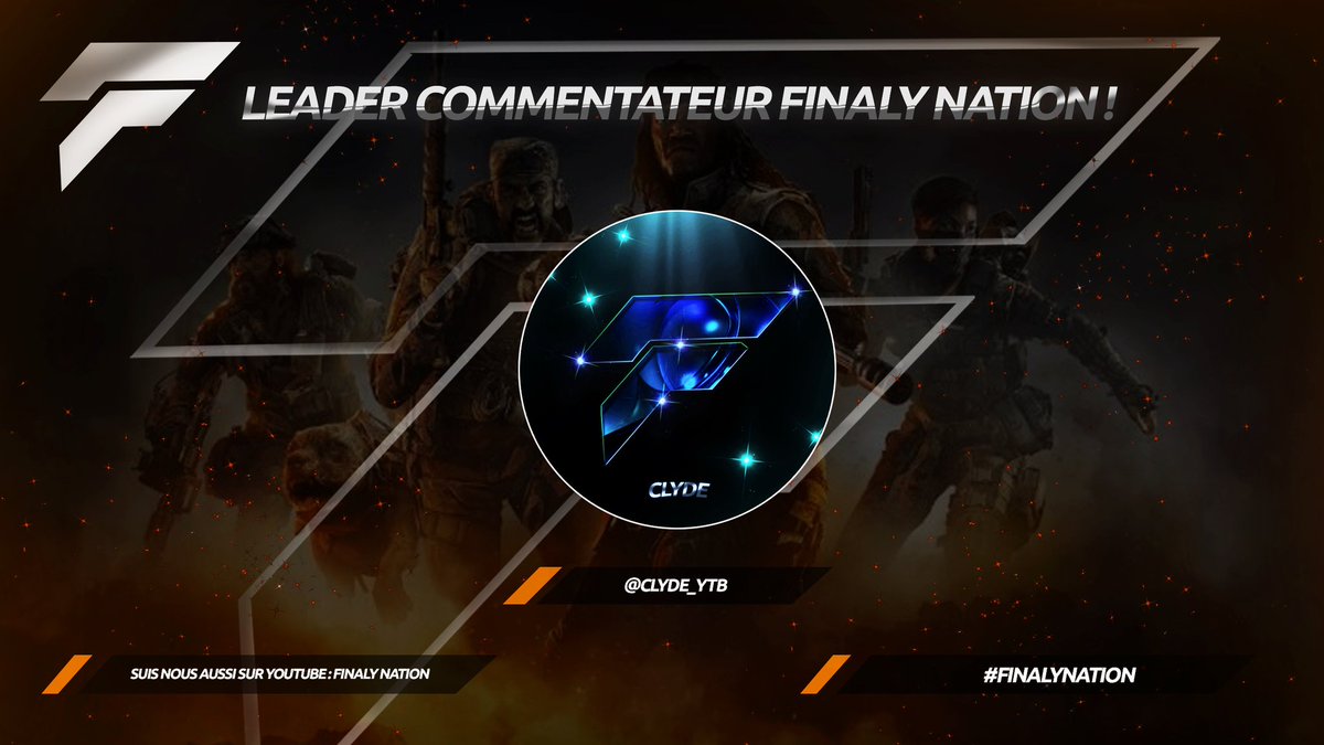 FinalyNation's tweet photo. Leader Commentateur de la Finaly @Clyde_YTUB 🙏
10 fav pour le next 👉❤ https://t.co/jHMzq4Vbge