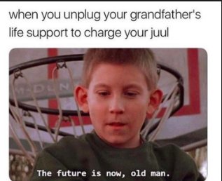 JuulNo1's tweet photo. Today marks day 14 and thus the end of our campaign. We'd like to thank everyone who accompanied us on journey. We hope to have humored, enlightened, or maybe inspired you along the way. Be the change you want to see in the world. #bethefuture #juul https://t.co/CijUgs7z85