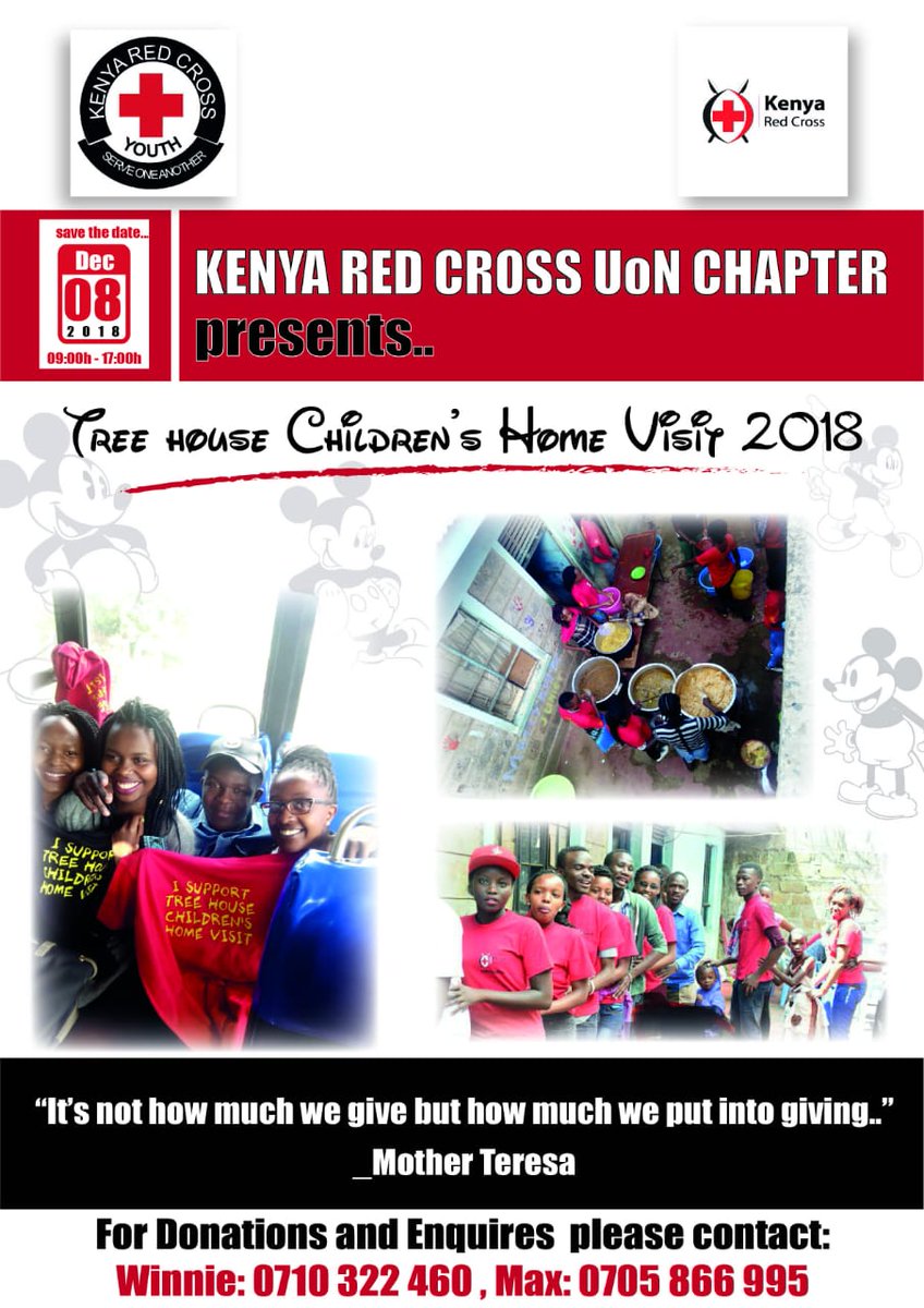 kRCSUoNChapter's tweet photo. #2018TreeHouseVisit
#GivingInLove
#krcsuonChapter
DONATIONS: Food(Dry foods) ,Books, School Bags, Clothes, Sanitary and money too. We appreciate your kind giving

krcsuon@students.uonbi.ac.ke https://t.co/efjYwYs8eG