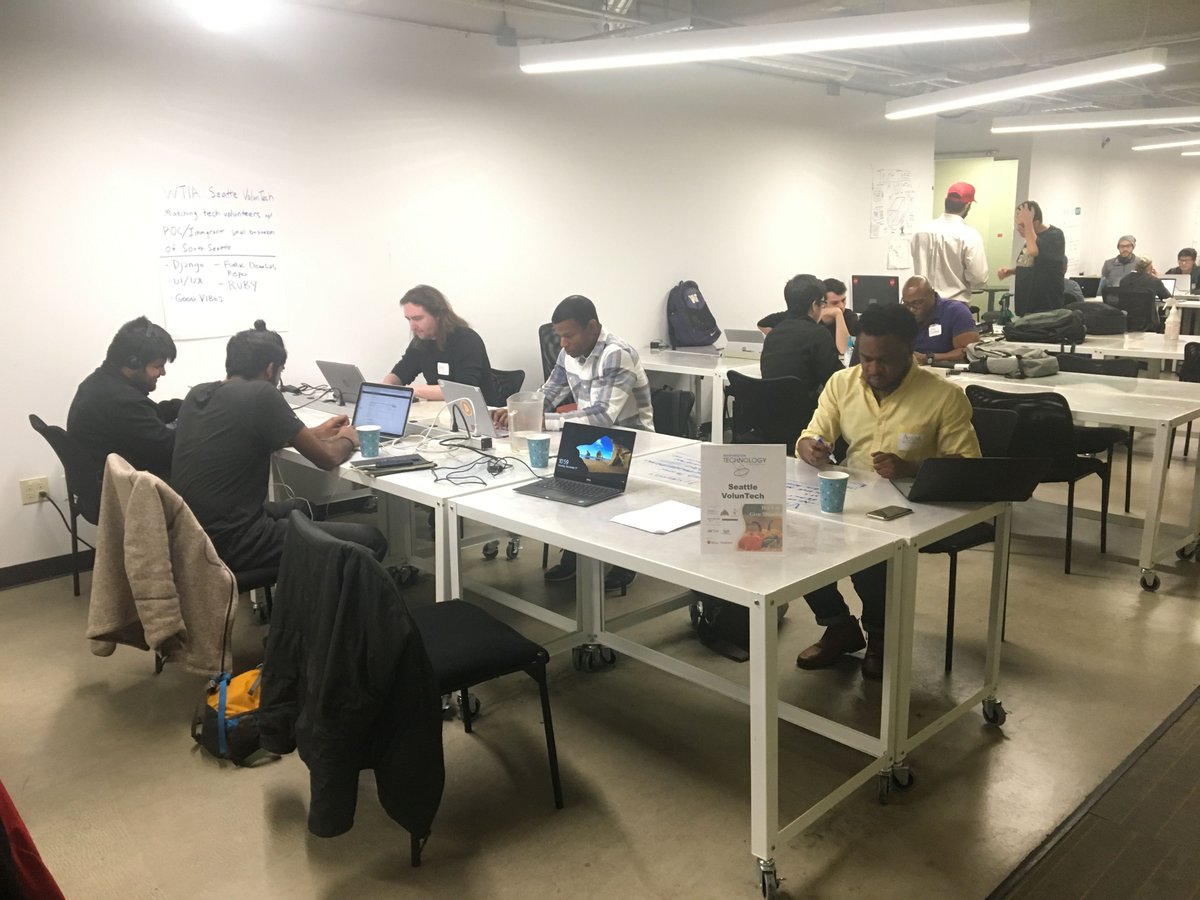 codefellows's tweet photo. Thanks to everyone who came out to Hack to Give Thanks over the weekend! It was a great initiative of the local civic tech community to focus on connecting people who want to make a difference with local tech-for-good projects that need their help. #codefellows #hacktogivethanks https://t.co/ZGmCj0ioCB