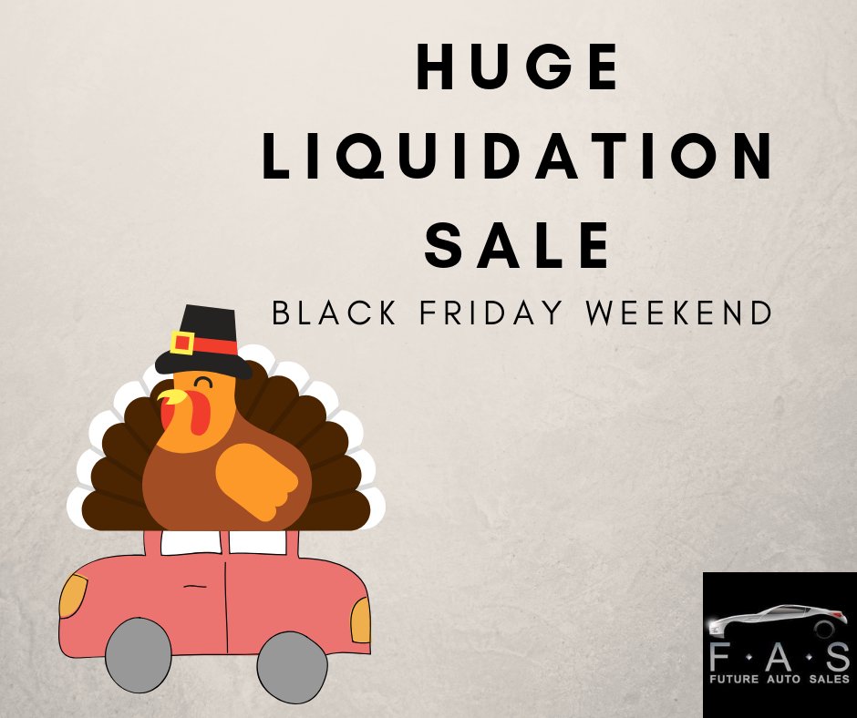 FAS4CARS's tweet photo. First customer who comes in with even a halfway reasonable offer 🍗  will have their offer accepted! Offer valid 11-23 through 11-25. https://t.co/xYYK0lYlDF