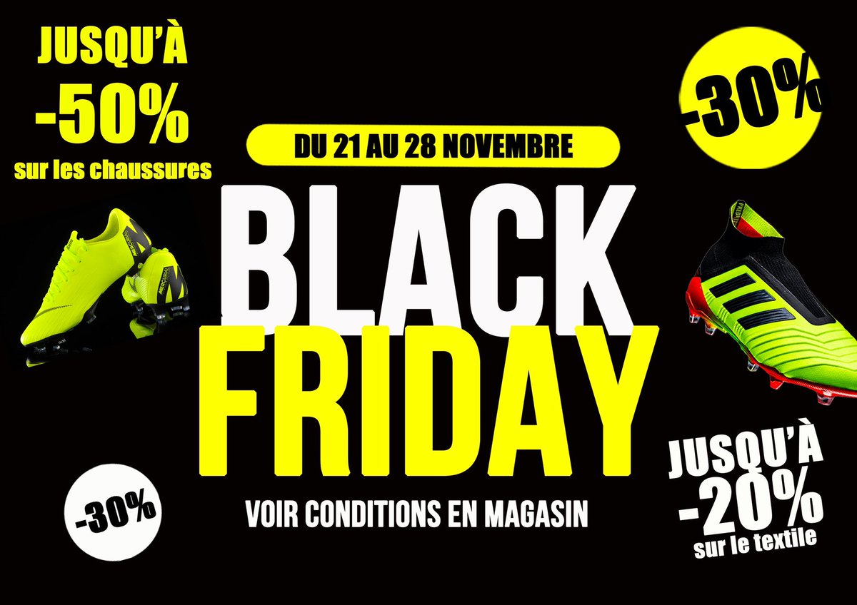espacefoot_lms's tweet photo. On vous attend demain pour le lancement de notre Black Friday ! #espacefoot #lemans #blackfriday https://t.co/hQckO8f9l5