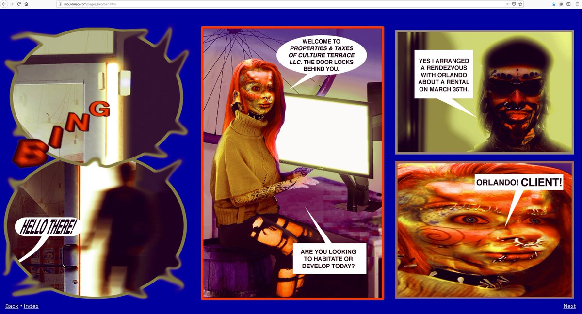 Landfill_MM's tweet photo. LOCK-IN by Ben Mendelwicz for Mould Map 7 ➔ Available to read online now at https://t.co/cXj7eNxSXE ➔ Part of Earth Pantropy, a series of 30 new digital commissions supported by Arts Council England #mouldmap #comics #webcomics #realty #reality #thedoorsclosebehindyou https://t.co/GiklrbIp7G