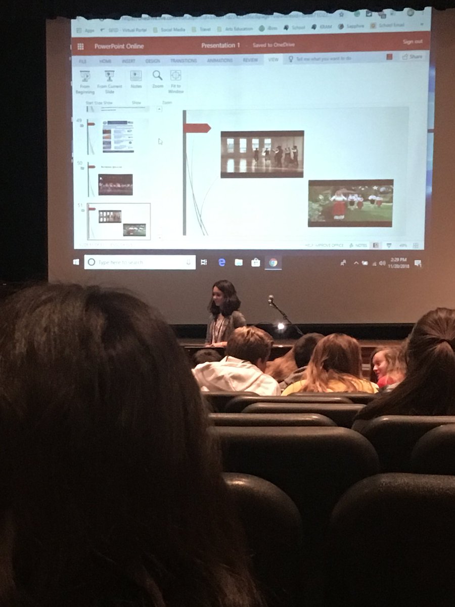 World Language students attended a presentation by Viktoria Panayotova an exchange student from Bulgaria.