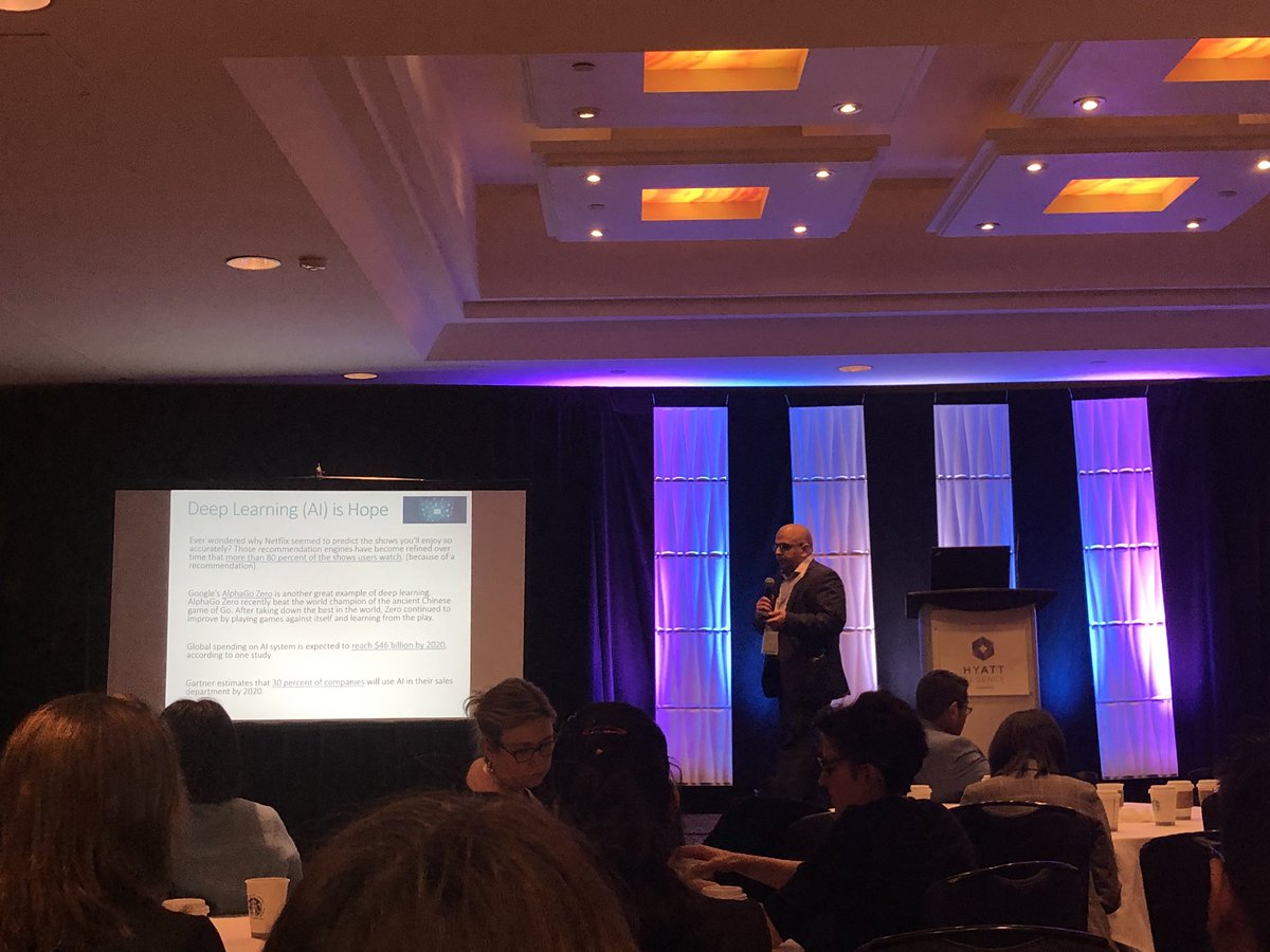 LAInc_Creative's tweet photo. “PWC predicts that AI (artificial intelligence) will add $15.7 trillion to global GDP annually by 2030” #DMTO18 @DataMarketingTO #ai #deeplearning #preparingforthefutureofadvertising https://t.co/sdzEvRCwej