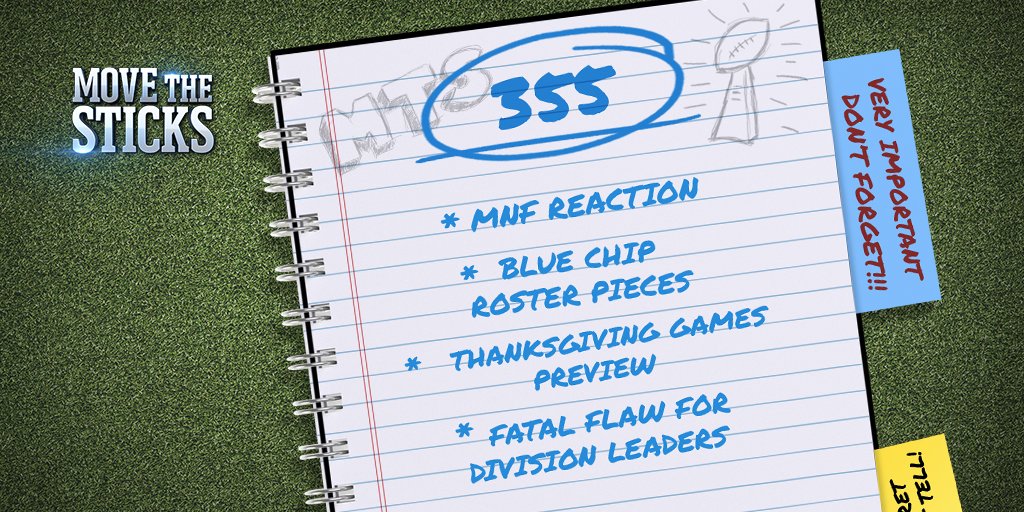 NFL_Podcasts's tweet photo. After a crazy #MNF contest, @MoveTheSticks DJ & @BuckyBrooks provide their biggest takeaways from #KCvsLAR. #MTSCheckList is in full swing as the guys analyze teams' blue chip players & share their fatal flaws for division leaders!
Lastest Pod!: https://t.co/5ywjZd3xte https://t.co/pmjUKqshMf