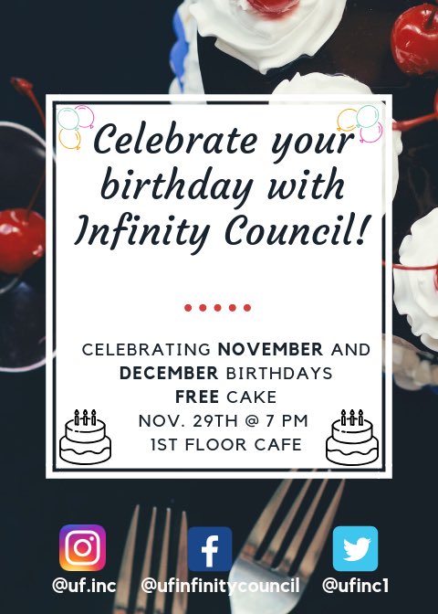 ufinc1's tweet photo. HAPPY THANKSGIVING!🦃🍽 Is your birthday in November or December? Do you know a friend who has a birthday in these months? If you answered yes to those questions, then come along! Even if you don’t it’s ok, come celebrate the people who do! We welcome everyone to our events! https://t.co/mfcLh6ocB1