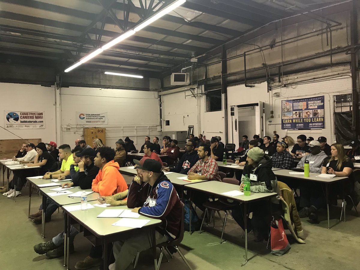 Packed house at last night’s <a href="/ConstCareersNow/">ConstructionCareers</a> Orientation Night! Thank you <a href="/AGC_Colorado/">AGC Colorado</a> <a href="/CoContractors/">CCA</a> <a href="/EGTechCollege/">Emily Griffith Technical College</a> <a href="/ColoradoDOT/">Colorado Department of Transportation (CDOT)</a> <a href="/HCColorado/">Hispanic Contractors of Colorado (HCC)</a> and Worknow Employment for the continued support. 
.
.
.
.
#workforce #job #work #jobs #success #career #team #motivation #recruitment