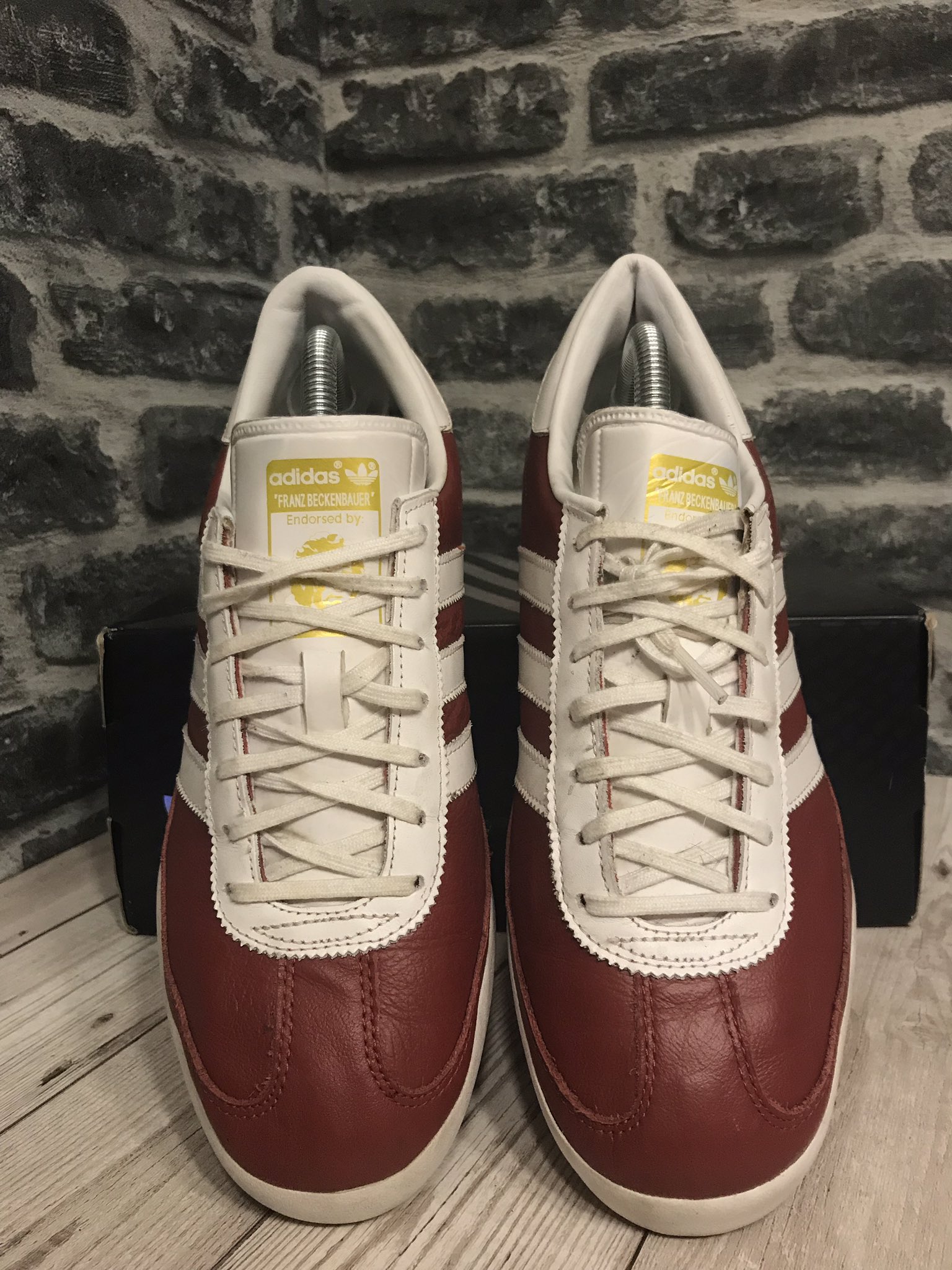 Retro Soles on Twitter: "FOR SALE:- #adidas #beckenbauer UK 8 2014 release Red White Leather CW Rare 8/10 Pre Worn £60 DELIVERED RT Appreciated DM me if you are interested /// #