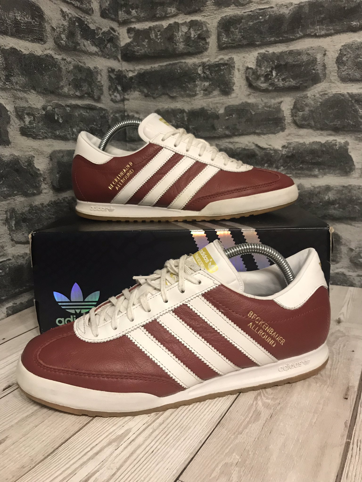 Retro Soles on Twitter: "FOR SALE:- #adidas #beckenbauer UK 8 2014 release Red White Leather CW Rare 8/10 Pre Worn £60 DELIVERED RT Appreciated DM me if you are interested /// #
